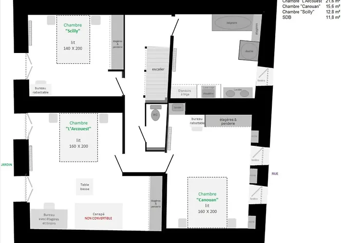 La Maison De La Venise Verte - 4 Chambres, Jardin Semesterbostad